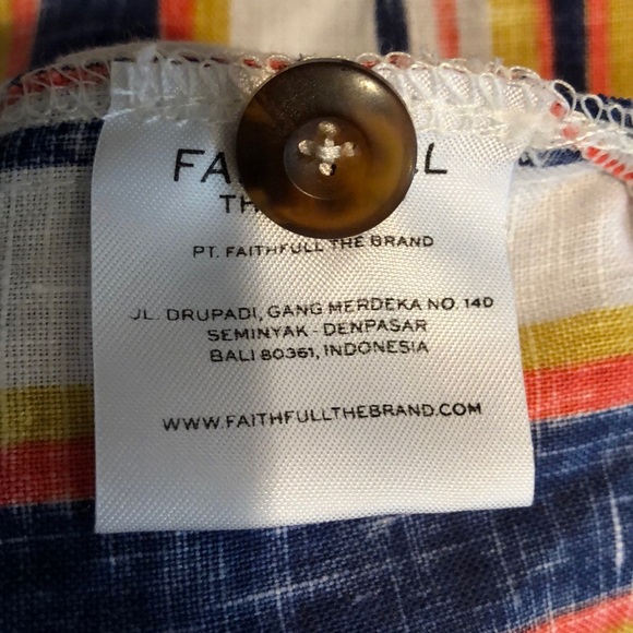 NWOT Faithfull the Brand Striped Linen Jumpsuit - Picture 8 of 8